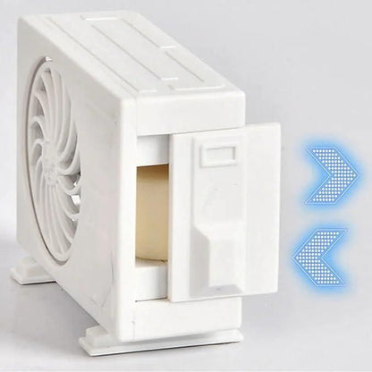 Miniature AC Design Solar-Powered Car Air Freshener Diffuser – Automatic Rotating Aroma Diffuser