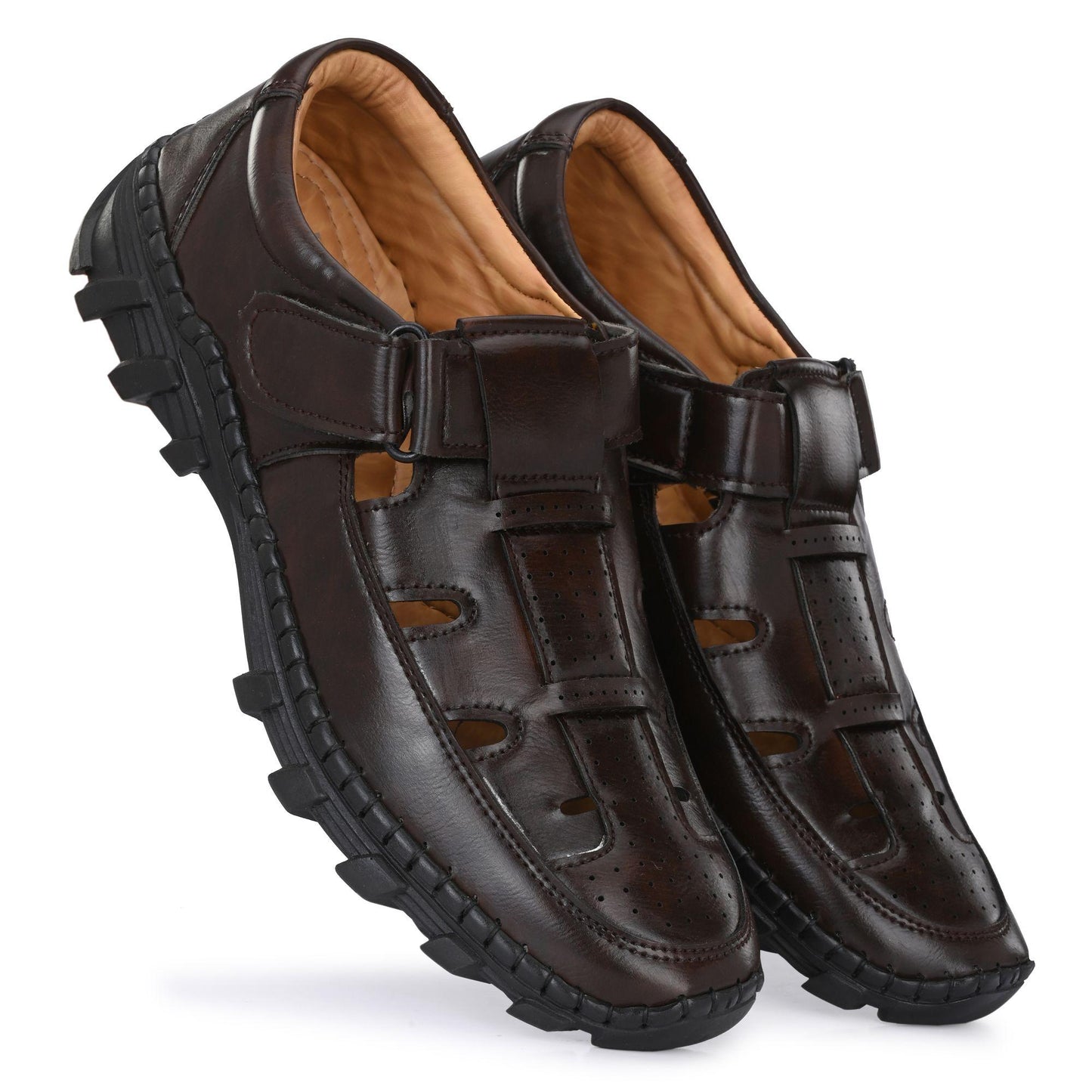 Brown Roman Sandals For Men